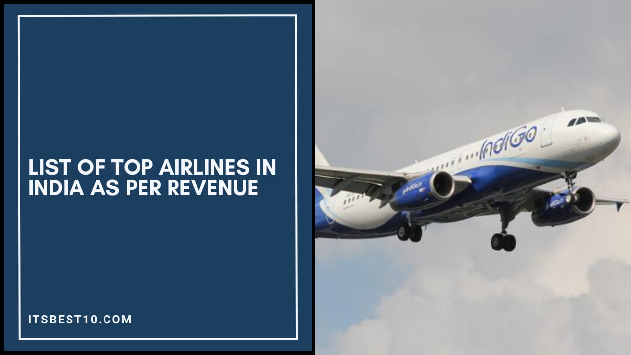 List of Top Airlines in India As Per Revenue